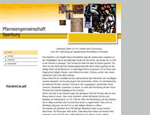 Tablet Screenshot of pfarreiengemeinschaft-saarburg.net